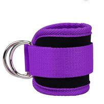 Glute Workouts Gym Workouts Cable Ankle Straps Leg Strength Trainer Double D-Ring Ankle Cuffs raudona