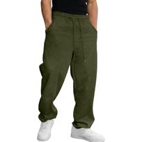 Men's Baggy Sweatpants Wide Leg Sweat Pants With Pockets L armijos žalia spalva