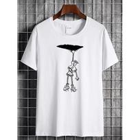 European Size Vintage FIDO DIDO 7 UP Cartoon Style T-Shirt| Casual Crew Neck, Non-Stretch Fabric, Short Sleeve,  Fashion, Breathable, Soft S balta