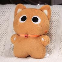 35cm Kawaii Didelių Akių Juodo Katino Pliušinis Žaislas Lėlė Minkštas Kimštas Gyvūnas Katės Pagalvė Pagalvėlė Gimtadienio Dovana Vaikams Namų Dekoras 35cm ruda