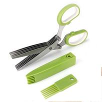 Muti-Layers Kitchen Scissors Stainless Steel Vegetable Cutter Scallion Herb Laver Spices Cook Scissor Tool Kitchen Accessories
