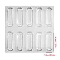 Silicone Door Stopper Bumper Mute Stickers Wall Protection Muffler Pad Door Stopper Silicon Rubber Hardware Bumper Wall Mat