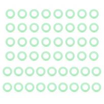 50/100pcs Canopy Nail Ring O-shaped Silicone Tent Nail Rings Reflective Light Warning Outdoor Camping Hiking Tents Accessories