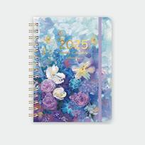 A5 2026 Agenda Planner Notebook Floral Paper 365 Days Notepad Thicken Multifunction 12 Months Planner Notebook Stationery