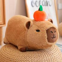 20-40cm Capybara Plush Toy Capibara with Fruits Fluffy Doll Stuffed Animals Bubble Pendant Funny Gift for Girls Boy 20cm