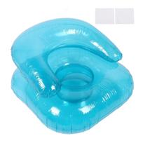 Inflatable Sofa PVC Transparent Ergonomic Blow Up Chair For Indoor Bedroom Balcony Outdoor Garden Pool Relaxation Blue dangaus mėlyna spalva