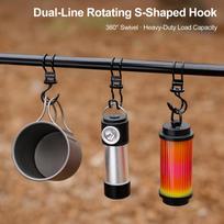Extra Deep Hooks Lightweight Mortise And Tenon Joint Hooking Double Line Portable Load-Bearing Hooks for Outdoor Camping 1pcs