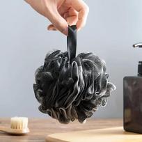 Soft Shower Mesh Foaming Sponge Exfoliating Scrubber Black Bath Bubble Ball Body Skin Cleaner Cleaning Tool Bathroom Accessories black