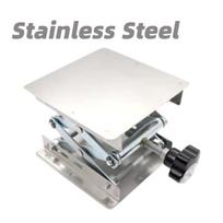 Aluminum / Stainless Router Lift Table Woodworking Engraving Adjustable Lab Stand Table Lifting Stand Rack Woodworking Benches gray