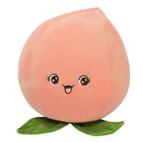 Animacinis persiko pliušinis žaislas Kimštas minkštas vaisinis lėlė Imitacinis persiko pagalvė Sofa pagalvėlė Vaikams Mergaitėms Dovanos 30cm rožinė