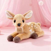 25cm naujausia gulinti elnio lėlė Kawaii minkštas pliušinis žaislas figūrėlė animacinis anime miela pagalvė vaikiška gimtadienio dovana smagi lėlė 25cm beige