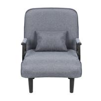 Transformuojamas fotelis Kėdė 3 viename Sofa-lova Užtrauktuko užsegimas Užvalkalas Lova su reguliuojama atlošu Išskleidžiamas butui Miegamajam Biurui Pilka 65 cm pilka