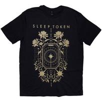 Sleep Token Unisex Tshirt Caramel (Black) (Back Print) (Xxlarge) S