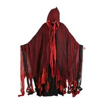 Halloween Witch Cloak Costume for Women, House Cosplay Outfit, One Size One Size raudona