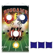 Hanging Flag and Sandbag Throwing Set - Indoor Outdoor Party for Kids and Adults, Backyard Family Fun Activity One Size