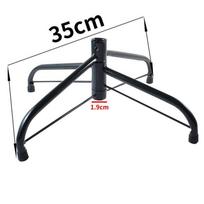 Patikimas metalinis Kalėdų eglutės stovas, tamsiai žalios spalvos, 35 cm skersmens 35cm Pipe 19mm