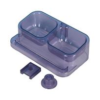 Splash Proof Parrot Splash Proof Feeder Double Bowl Bird Feeding Water Box  Outdoor Use violetinė