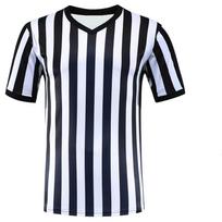 2026 Summer New Women's Men's 90's Referee Jersey Black White Vintage V-neck Athletic T-shirt Tops Tee 5XL