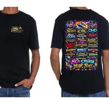 80s Cruise Year Ten Lineup Shirt  Retro Synthwave Concert Tour Tee Unisex T-Shirt XXXL