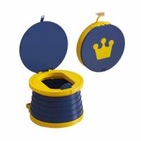 2-in-1 Kids Portable Toilet Durable Baby Potty Urinal Kids Foldable Potty  Camping tamsiai mėlyna spalva