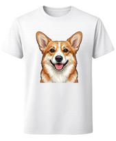 Cute Smiling Corgi Dog Lover Graphic Unisex T-Shirt S