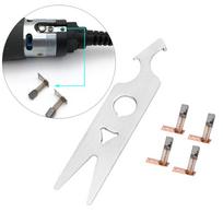 5pcs Handpiece Accessory Carbon Brush Set Wrench Included Replacement Part Set  For Home Nail Salon