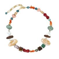 Colored Clavicle Choker Bohemian Style Neck Chain Fashion Handmade Beaded Necklace  Jewelry Gift spalvota