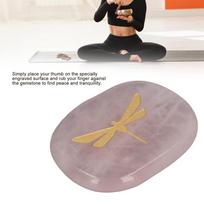 Carved Dragonfly Worry Stone Gold Balance Stone Soothing Palm Stone  Home Office rožinė