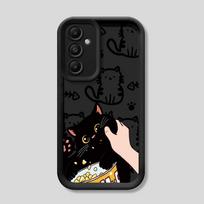 Case for Samsung Galaxy A36 A16 A33 A56 A32 A23 A12 A34 A24 A13 A26 A22 A14 Soft Cover Cartoon Cute Little Cat Galaxy A24 4G