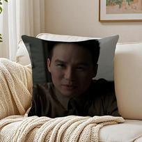 G-George Huang Cushion Cover Pillowcase Anti-Dustmite Living Room Sofa Decor Cushion Room Peach skin 18*18(CM)-1Pcs