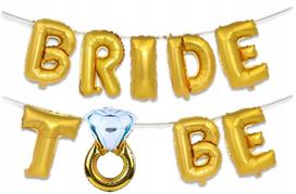 Girlanda Balony Złota Bride To Be Panieński Gold [64C]