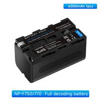 6000mAh for Sony NP-F770 NP-F780 F750 F730 Battery LCD Display Charger F970 F550 F570 F750 F770 MC1500C juoda