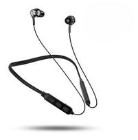 Bluetooth Ausinės Kaklo Sportinės Belaidės Itin Ilgo Gyvavimo Kaklo Magnetinės Triukšmą Slopinančios Ausinės juoda