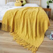 Bohemian Knitted Blanket: Perfect for Sofa, Office, Air Conditioning, or Home Decor