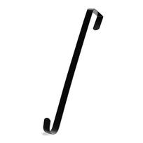 38cm vainiko pakabukas priekinėms durims Juodas/Baltas Metalinis Kabliukas Daugiafunkcis vainiko kabinimo kabliukas Kalėdiniai Velykiniai Ornamentų Kabliukai black,1pc