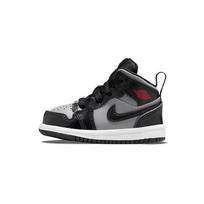 Air Jordan 1 Mid TD Shadow Baby Sneakers Grey Black Particle-Grey 640735-096 25