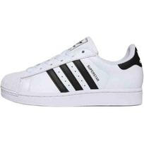 Adidas Originals Superstar Comfortable Versatile Fashion Shock Absorbing Durable Low Top Kids Sneakers Kids Sneakers White JQ4098 39⅓ white