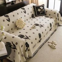 French Cream Style Sofa Cover Cloth Full Covered Four Seasons Universal Chenille Retro Affordable Luxury High Sense Sofa Towel Slipcover 180*130cm