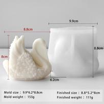 Handmade Aroma Candle Mold DIY Swan Silicone Mold Gypsum Resin Form Home Decoration Craft Making Mould