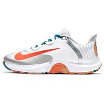 NikeCourt Air Zoom GP Turbo Balti Camo Unisex Sportbačiai Žalia-Abyss Praline Komandos-Oranžiniai CK7513-104 43