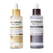 Dr. Melaxin Peel Shot Gommage Ampoule White Rice & Black Rice 2-Type Exfoliating Care White Rice Ampoule+ Black Rice Ampoule