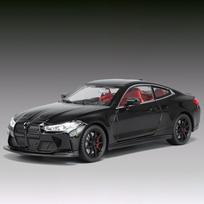 1:24 BMW M4 Didelio našumo sportinis kupė lieto metalo modelis Automobilis Namų tendencijos Žaislas Dekoracijos Ornamentas Kolekcionuojami daiktai Šventinės dovanos juoda