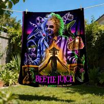 1 vnt. Beetlejuice Lauko flanelės pledas Minkštas, lengvas ir šiltas sofai, biurui 80x120cm