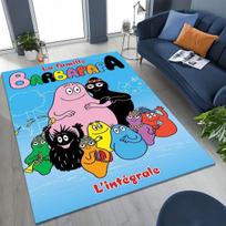 Animacinis Les Barbapapa Barbamama šeimos kilimas miegamajam, svetainei, sofai, namų įėjimui, didelis neslystantis vaikų žaidimų grindų kilimėlis 40x60cm( 15x23in )