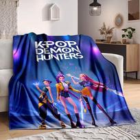 1PC KPOP DEMON HUNTERS Blanket, Throw For Sofa, Bed, Travel, Camping, Livingroom, 80cm×120cm