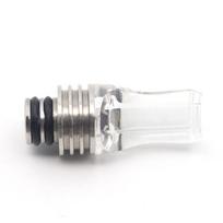 510 Pipette Dripper Straw Tip Plastic + Stainless Steel Flat Taste Straw Joint Accessories balta
