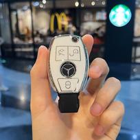 GLC GLB TPU Automobilio Raktų Dėklas Dangtelis Korpusas Mercedes Benz AMG A B C E GL S GLA GLK CLS Klasėms W204 W205 W212 W176 W463 Raktų Pakabukas Acc