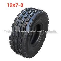 ATV All-Terrain Butterfly Tires Set: Front 19x7-8, Rear 18x9.5-8, Anti-slip & Wear-resistant