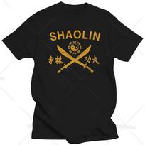 Shaolin Temple Kung Fu Sword Training T-Shirt - Men's Summer Cotton Graphic Tee S įvairiaspalvis