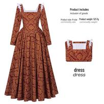 In-Stock Borgia Renaissance Queen Gown: Italian Medieval Long Dress XXL